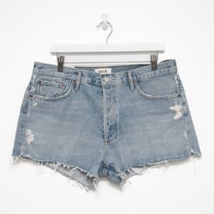 AGolde Parker Vintage Cut Off Denim Shorts - Size 32